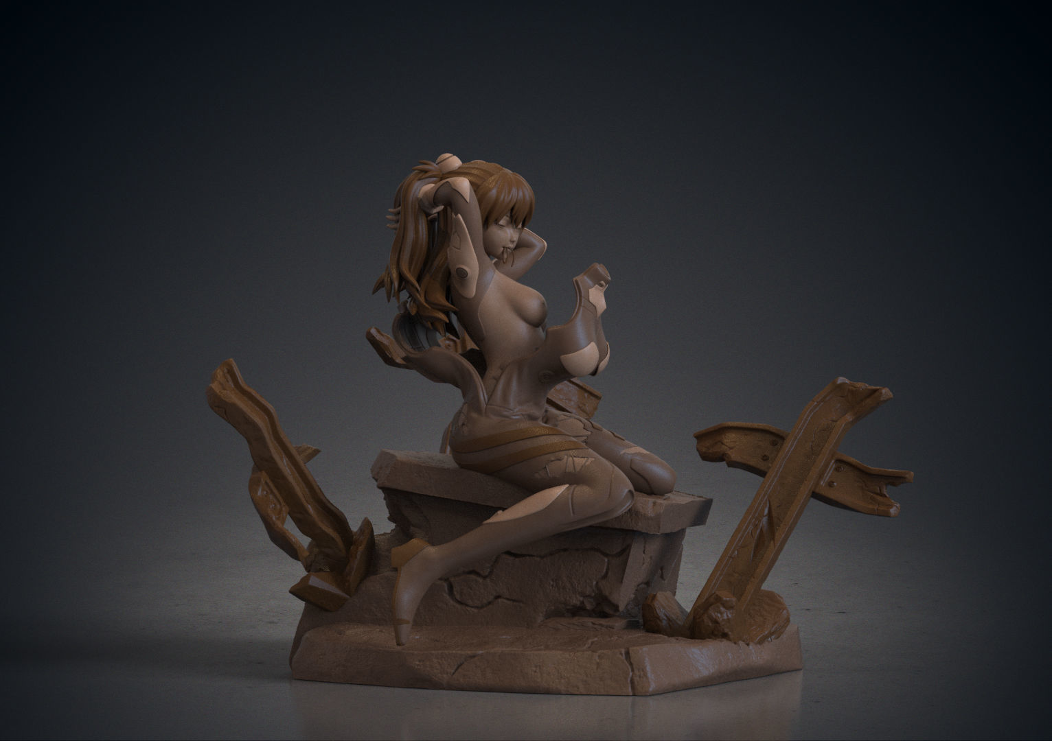 Asuka Langley Sohryu - Evangelion  3D print model_2