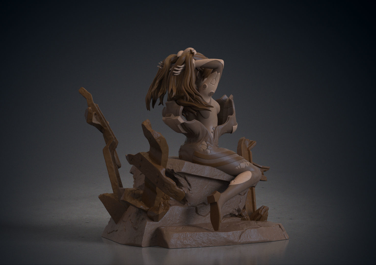 Asuka Langley Sohryu - Evangelion  3D print model_1