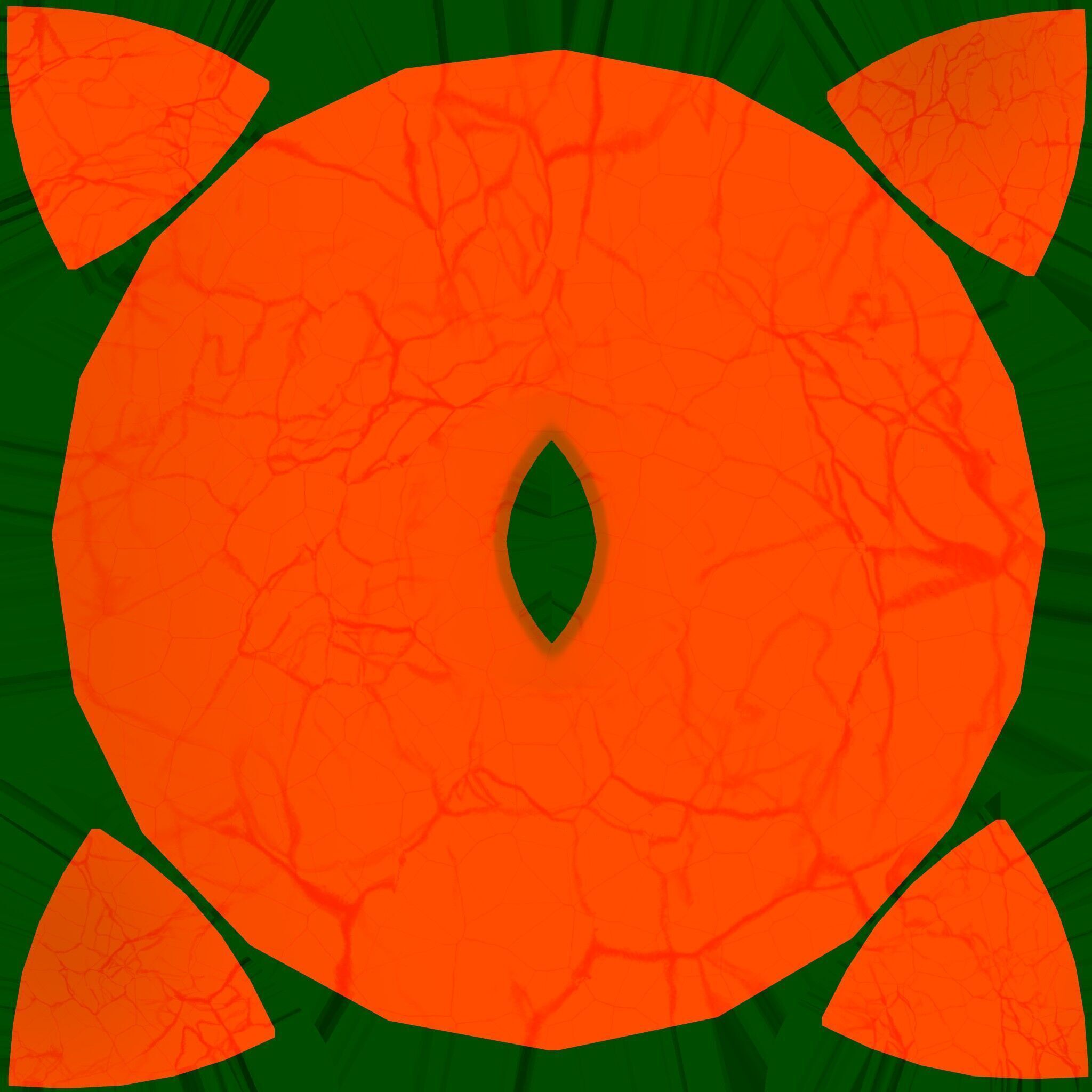 Red Tree Frog Low-poly 3D model_37