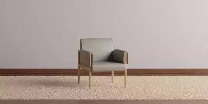 Detroit Wood Leather Chair