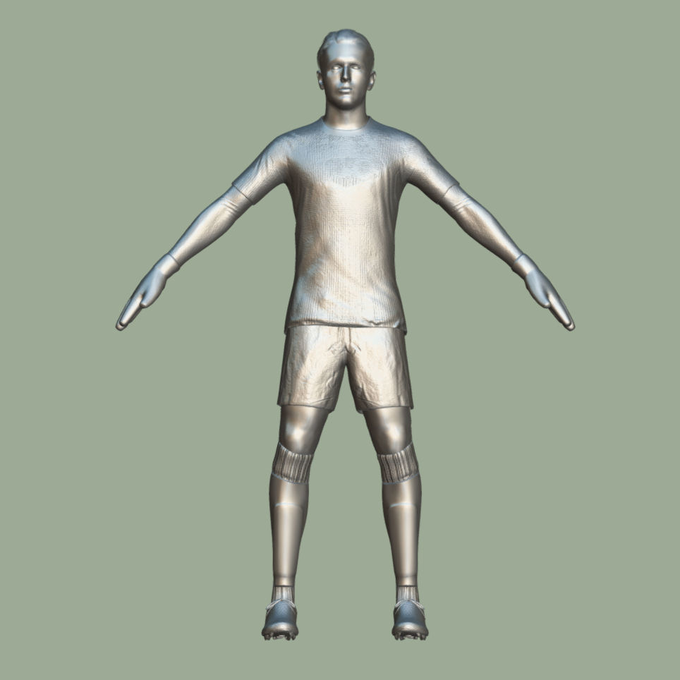 T-Pose Rigged Jordan Pickford England Euro 2024 3D model_3