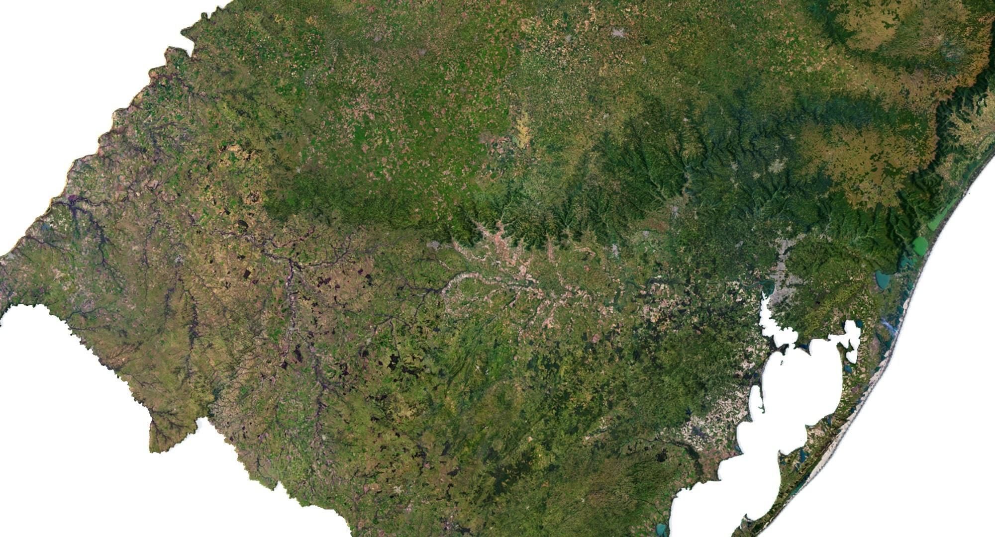 Brazil Terrain 3D Map 3D model_7