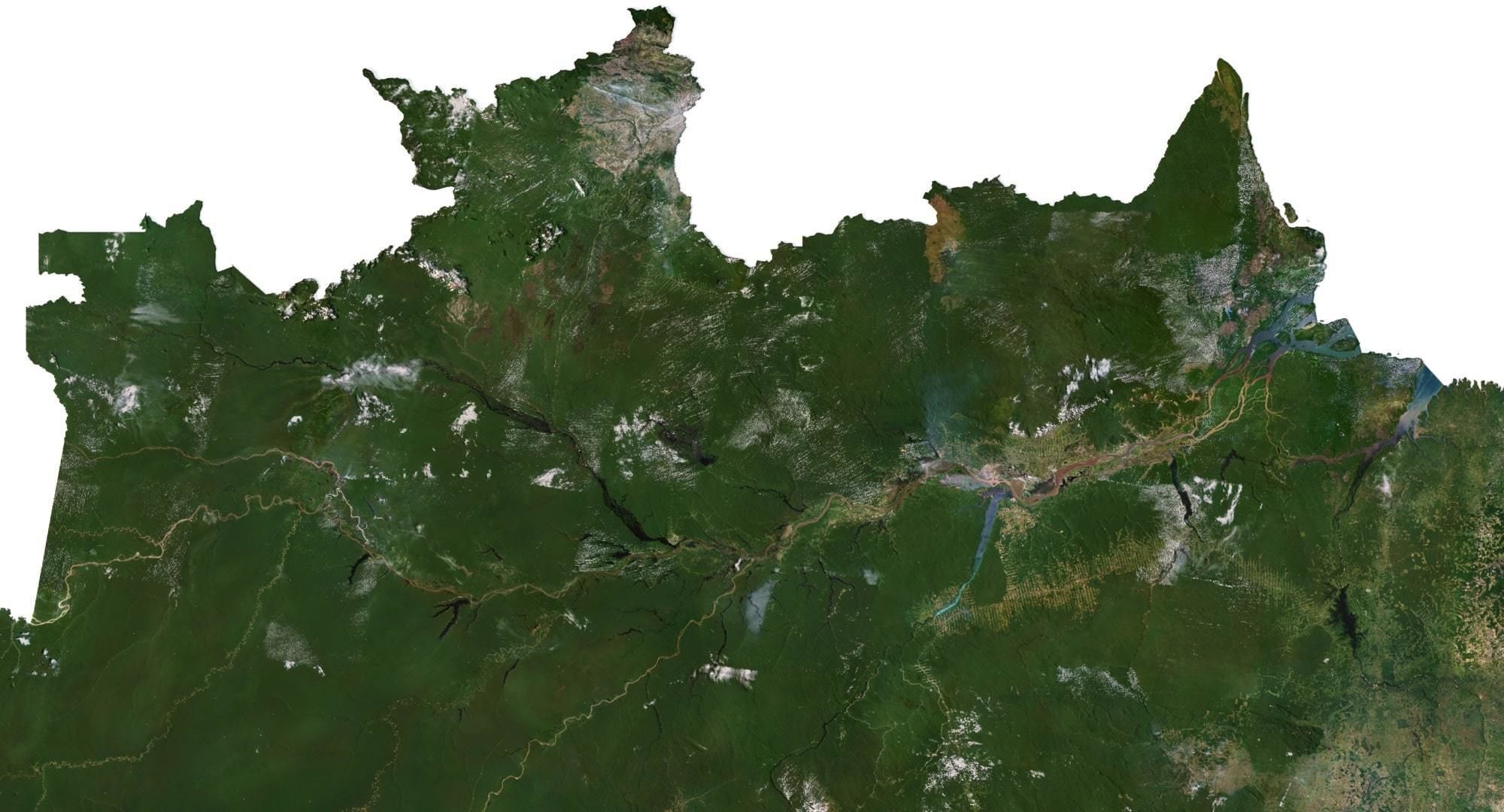 Brazil Terrain 3D Map 3D model_2