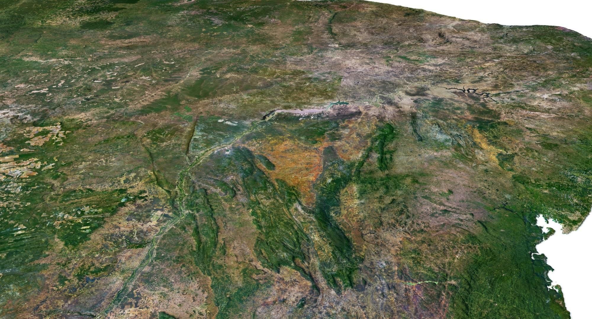 Brazil Terrain 3D Map 3D model_12