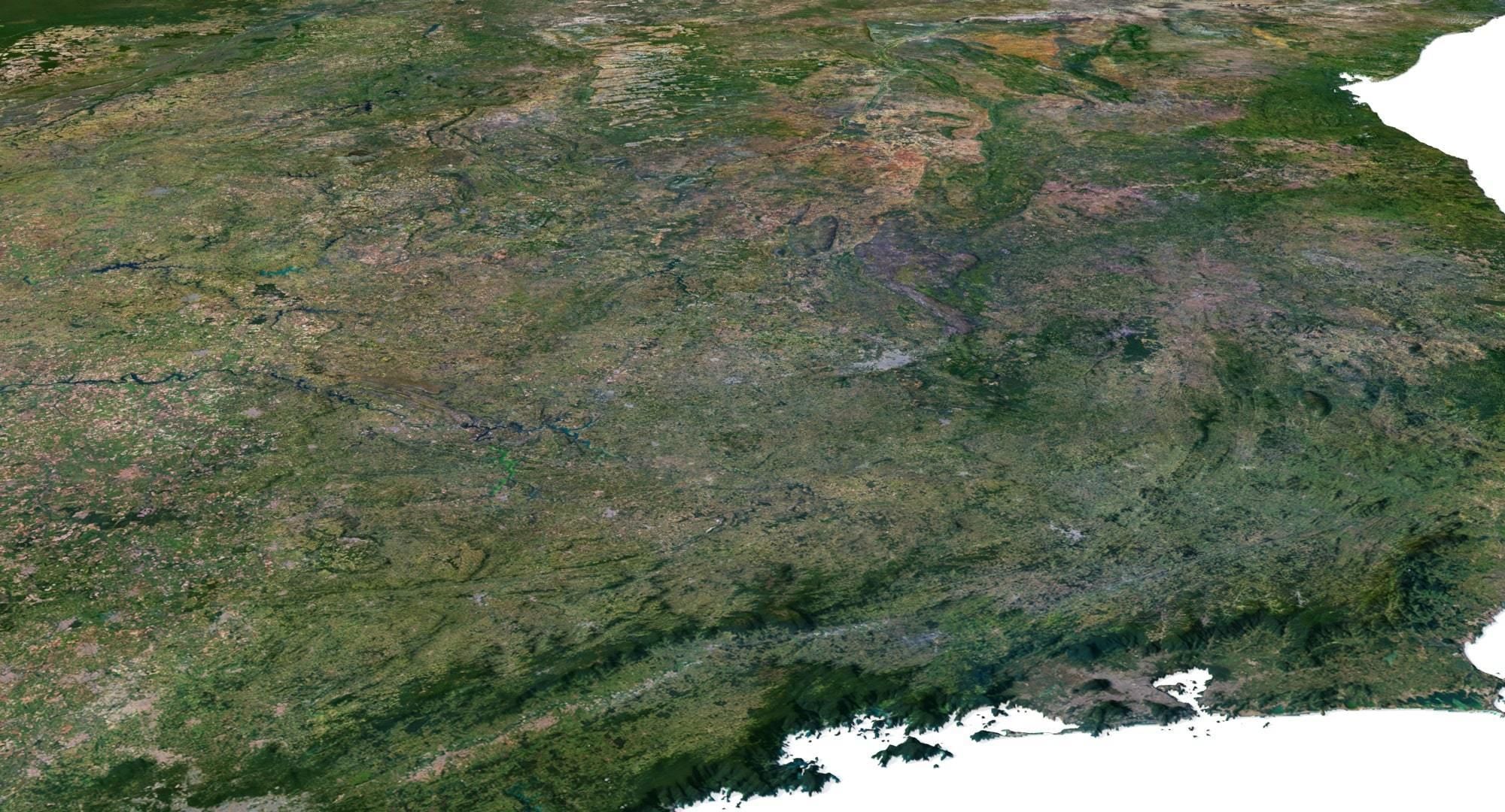 Brazil Terrain 3D Map 3D model_10