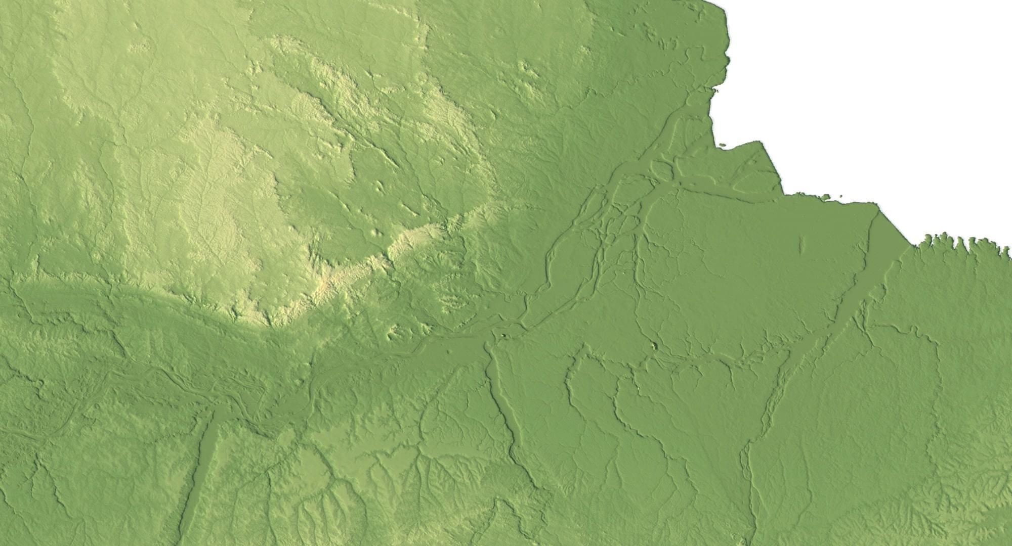 Brazil Terrain 3D Map 3D model_4