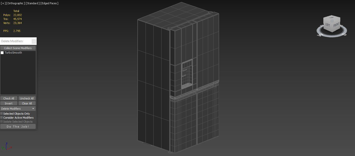 Whirlpool WQ70902TBX 592L French Door Fridge 3D model_4