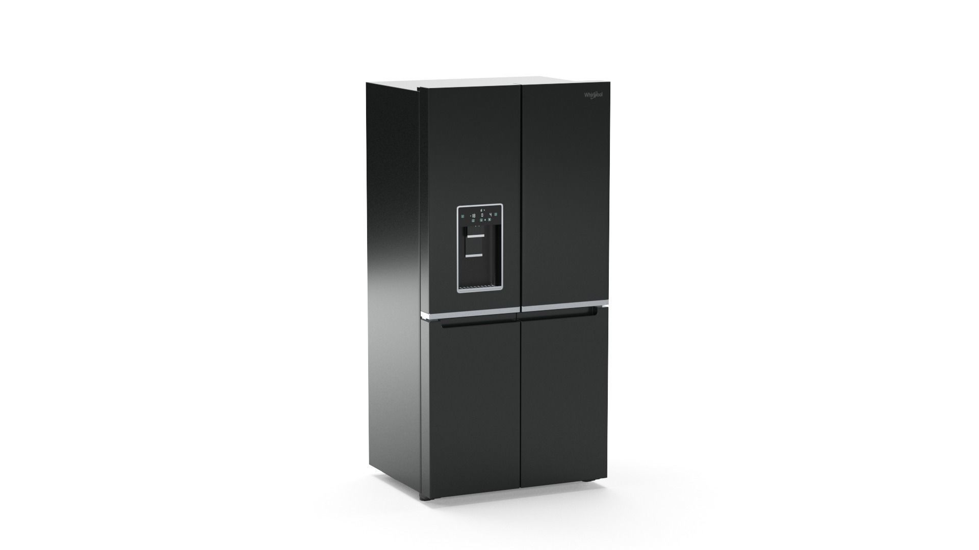 Whirlpool WQ70902TBX 592L French Door Fridge 3D model_1