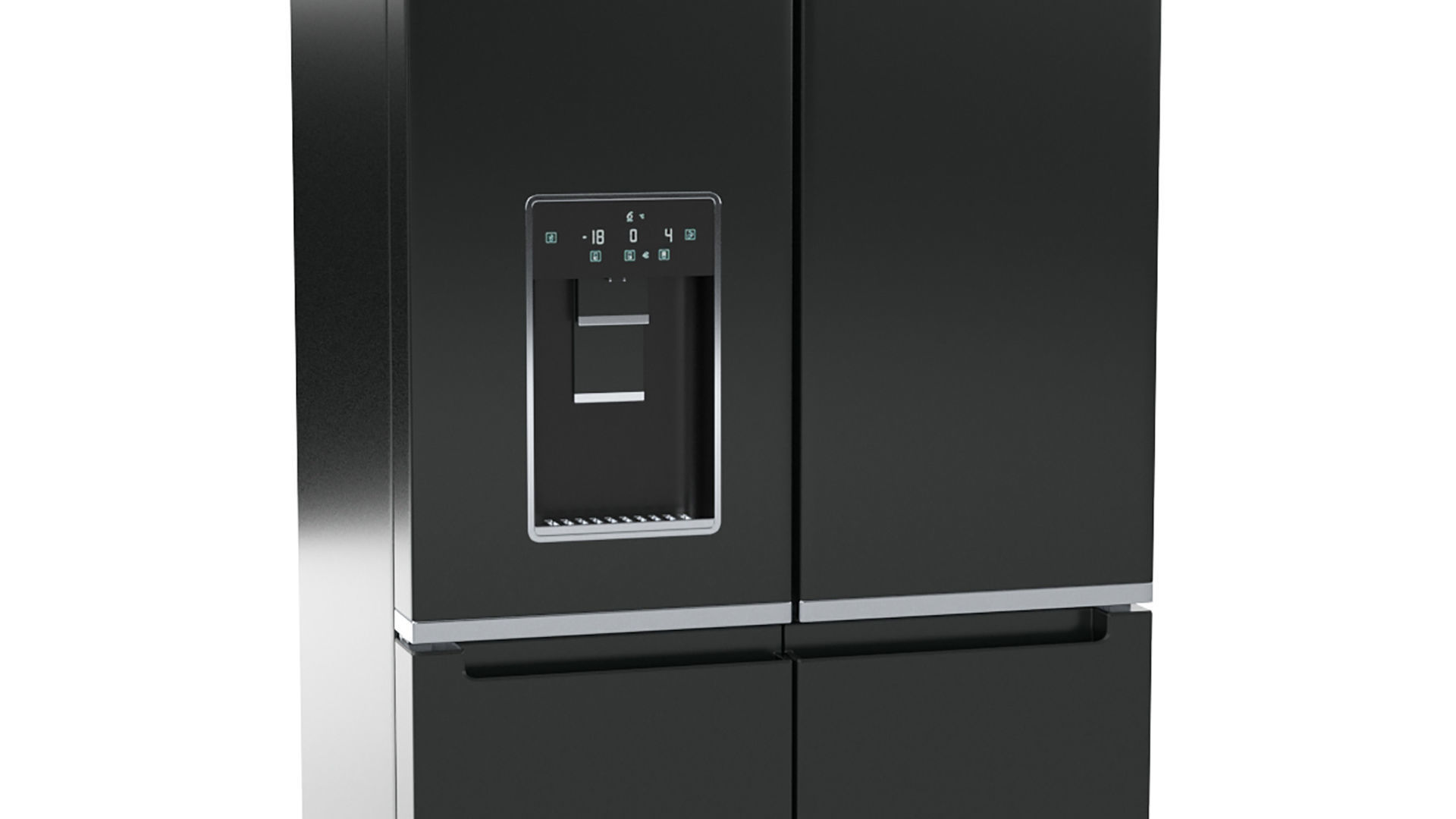 Whirlpool WQ70902TBX 592L French Door Fridge 3D model_11