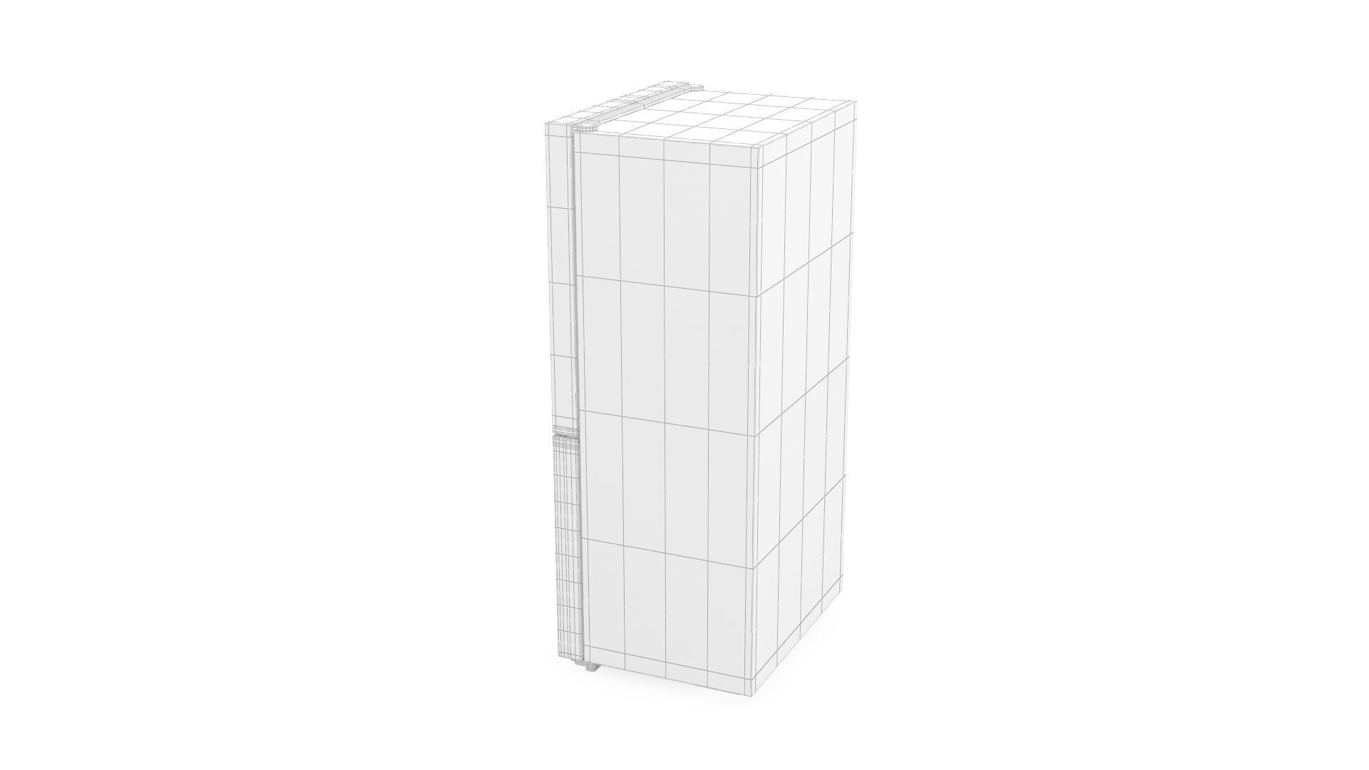 Whirlpool WQ70902TBX 592L French Door Fridge 3D model_8