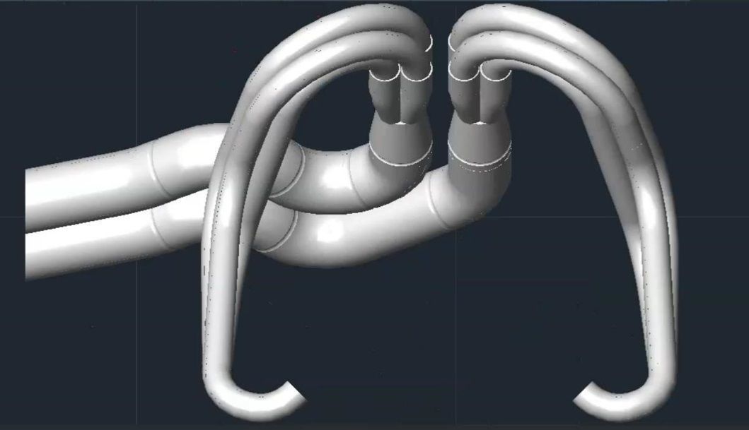 exhaust pipe 3D print model_2