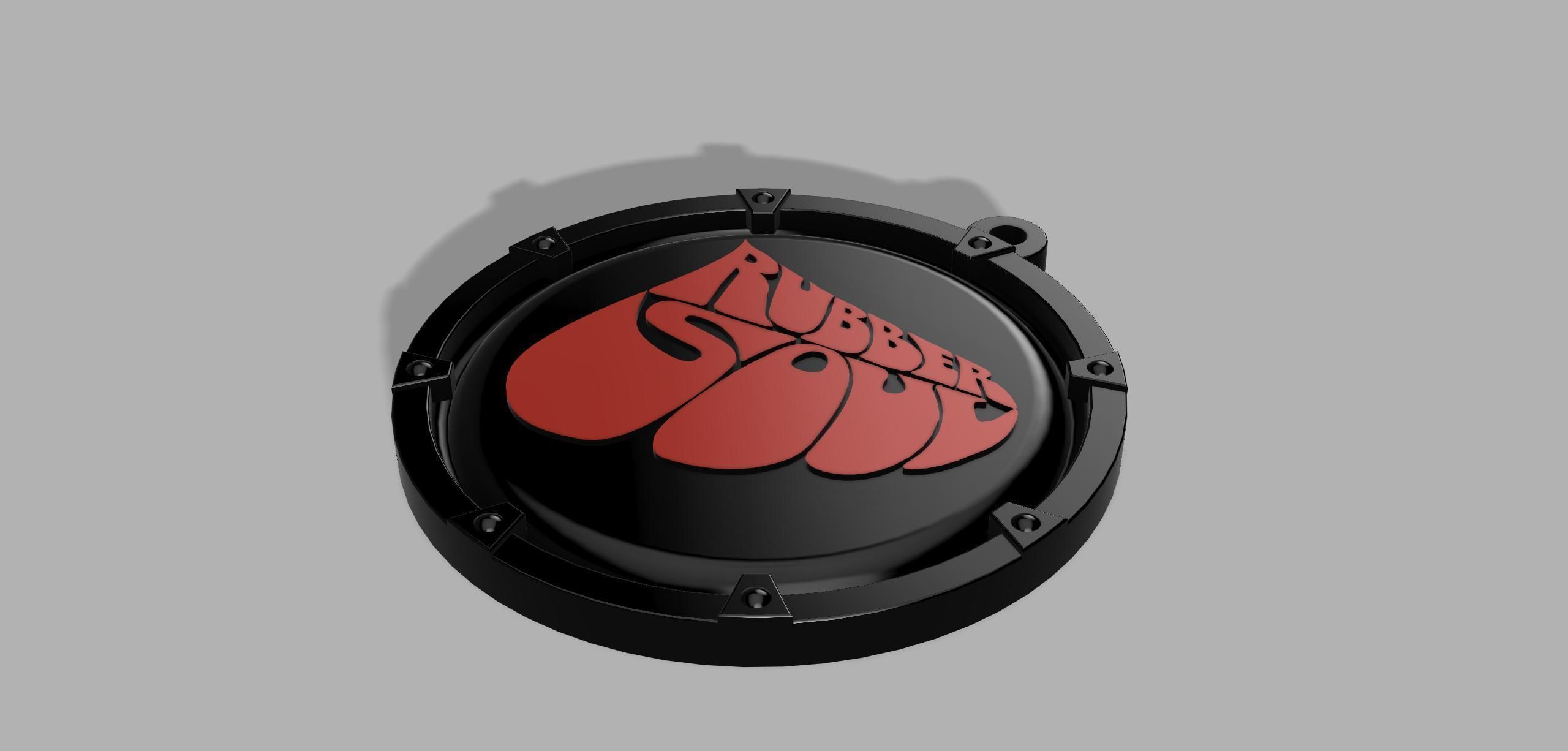 The Beatles Rubber Soul Medallion Keychain 3D print model_5