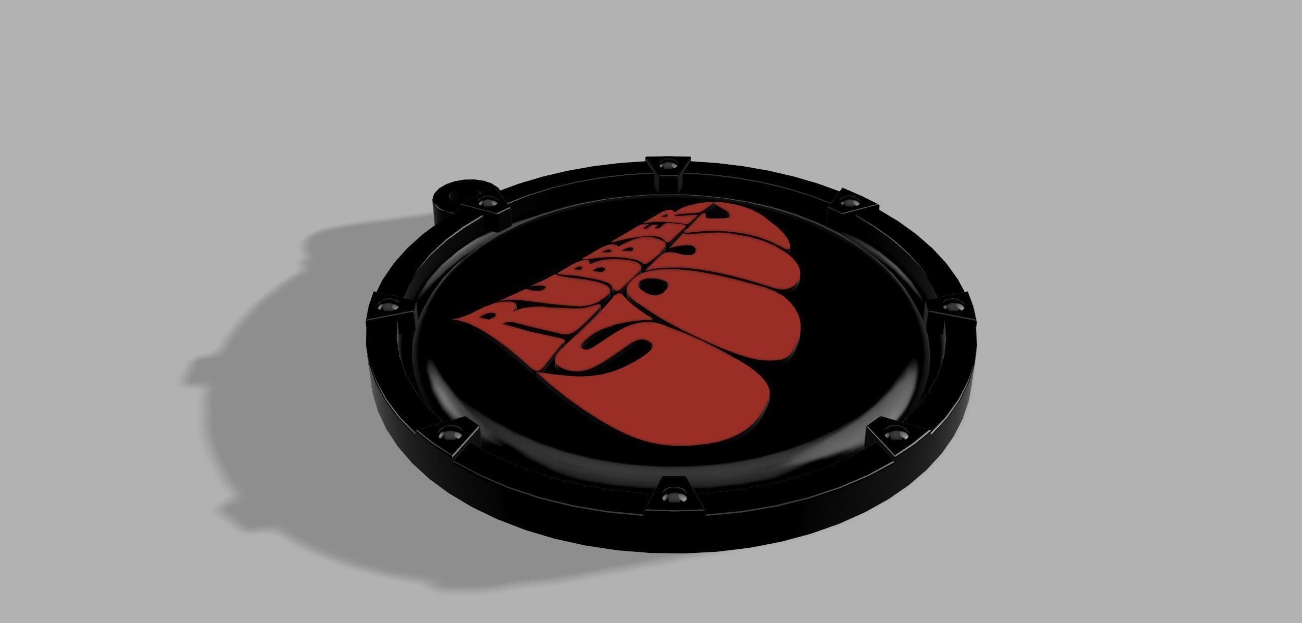 The Beatles Rubber Soul Medallion Keychain 3D print model_6