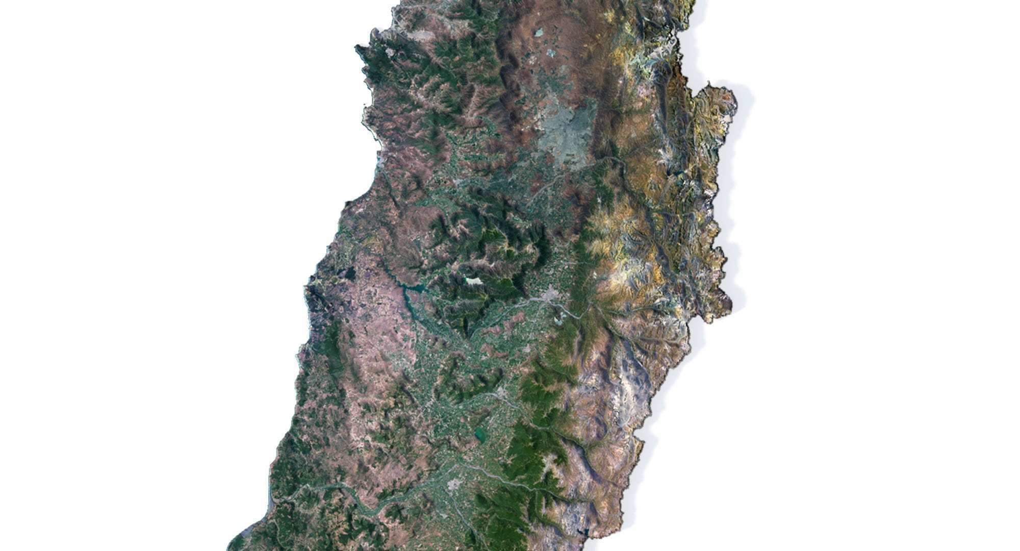Chile Terrain 3D Map 3D model_3