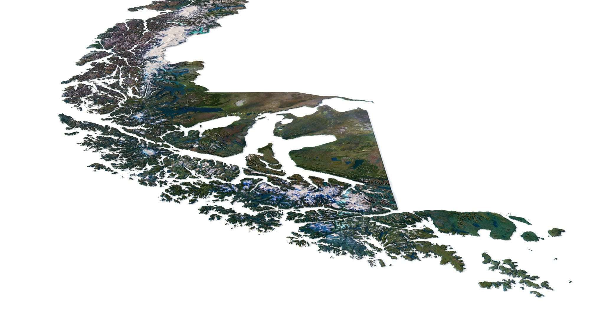 Chile Terrain 3D Map 3D model_10