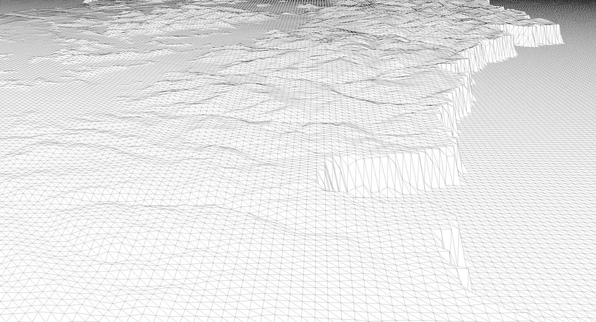 Chile Terrain 3D Map 3D model_13