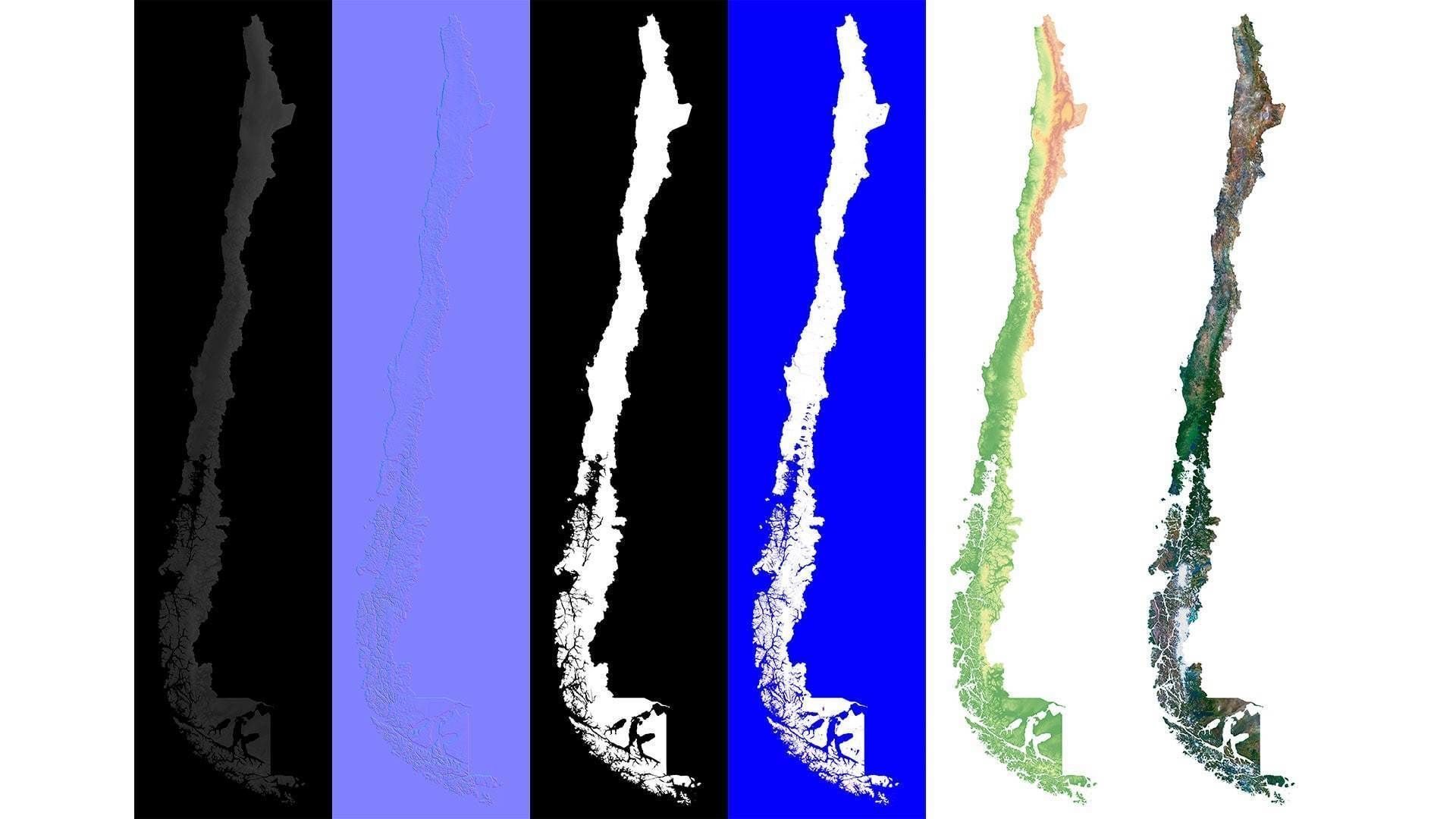 Chile Terrain 3D Map 3D model_14