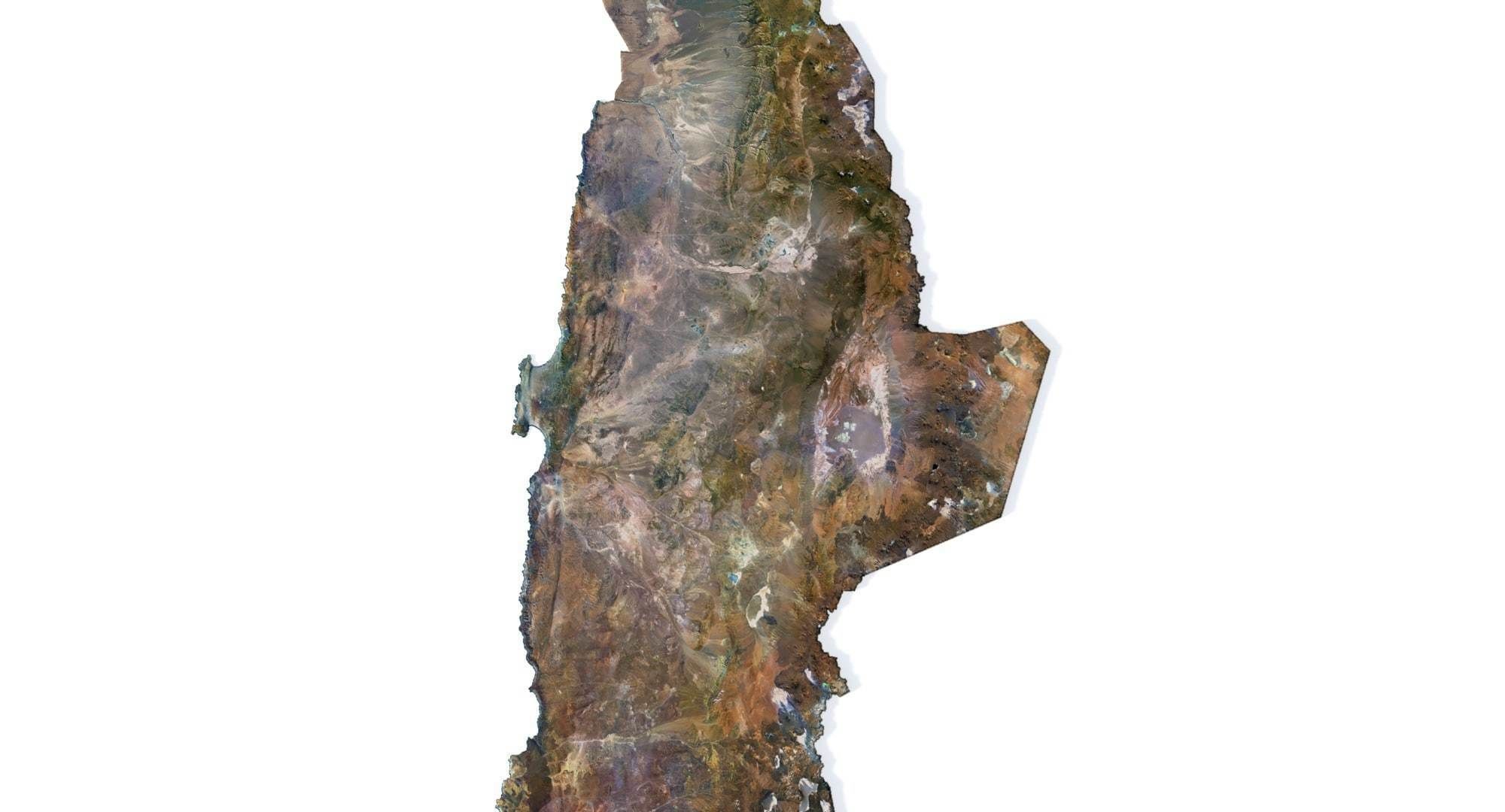 Chile Terrain 3D Map 3D model_2