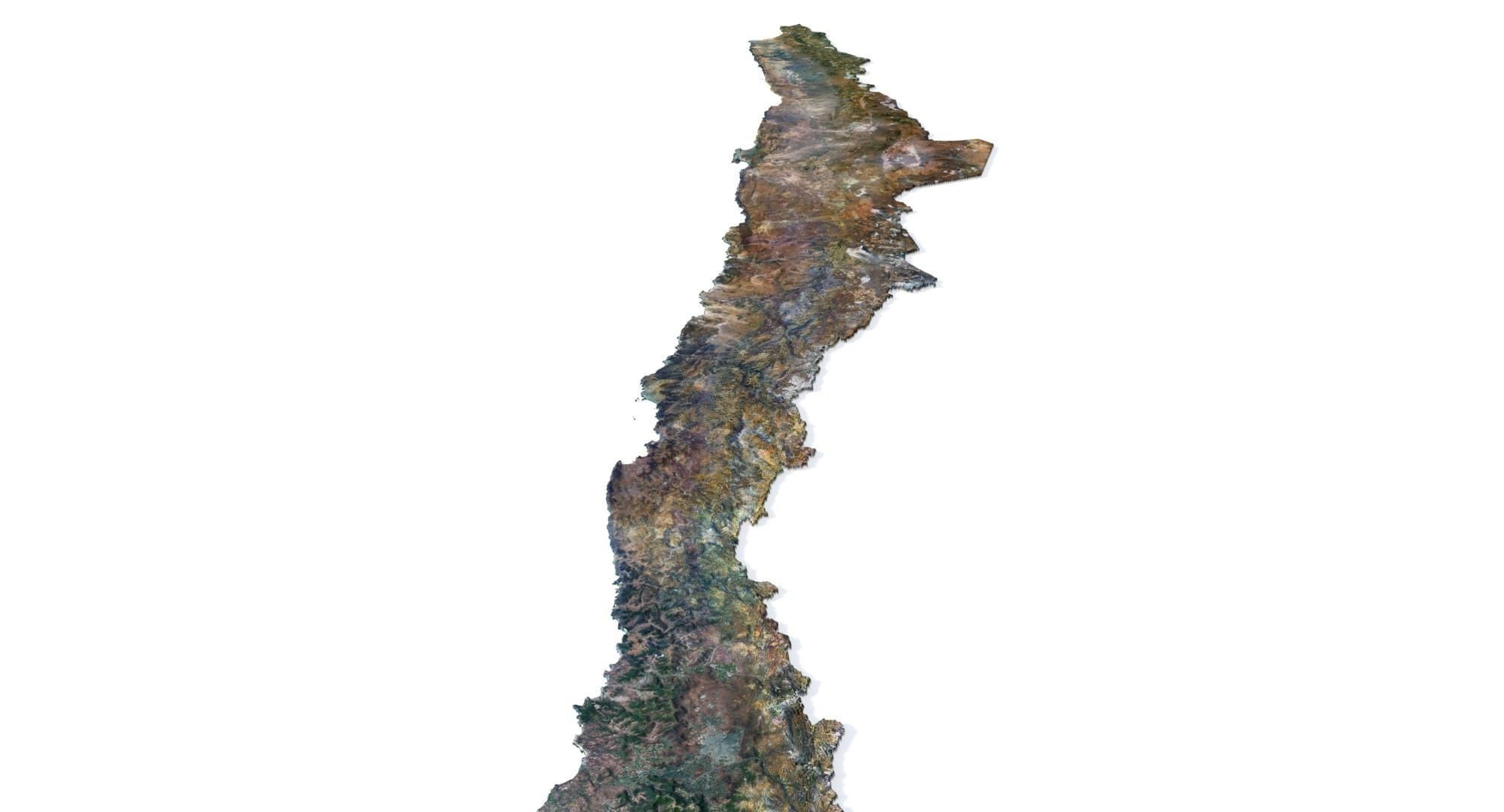 Chile Terrain 3D Map 3D model_9