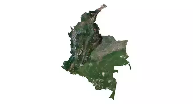 Colombia Terrain 3D Map  3D model