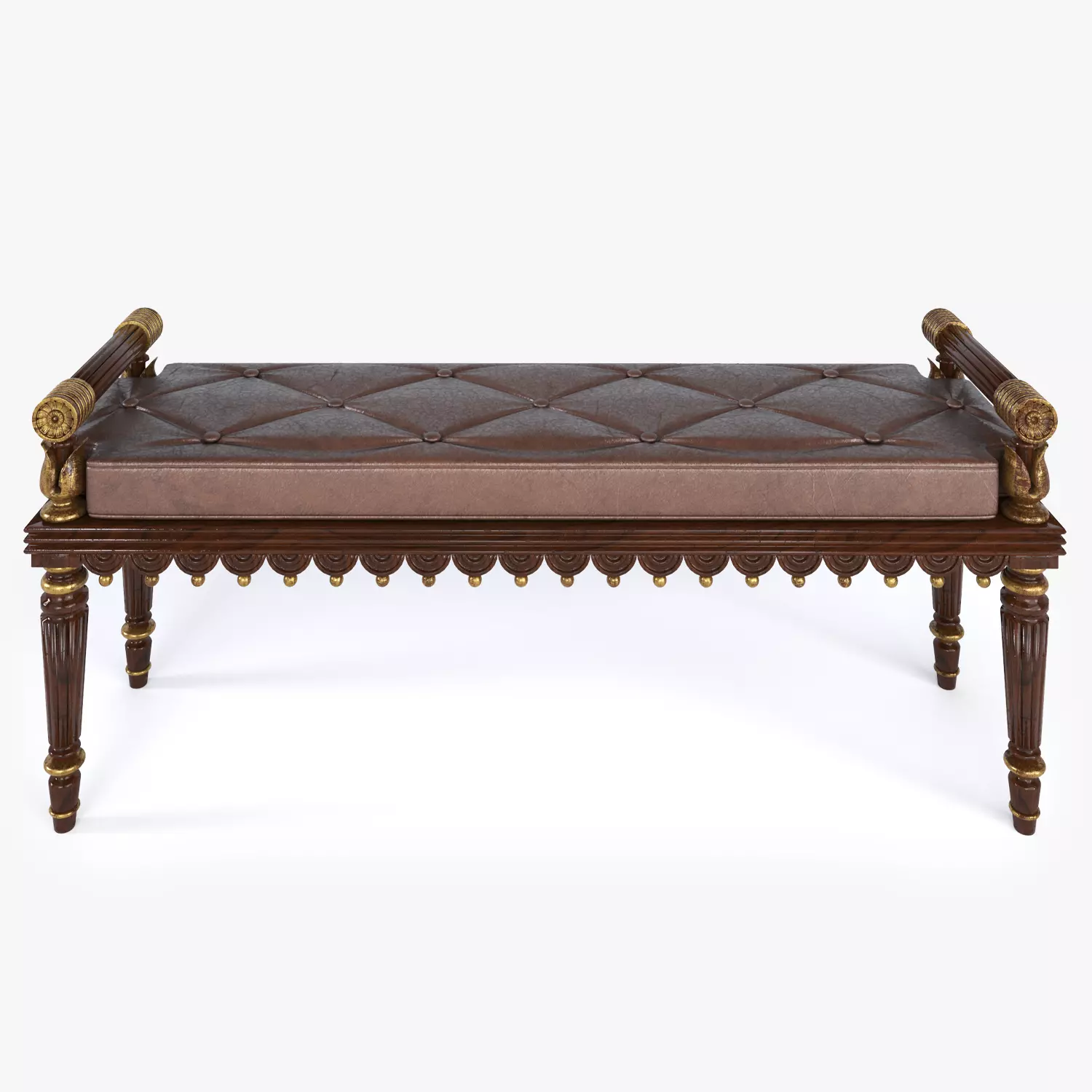 REGENCY STYLE HALL BENCH 3D model_0