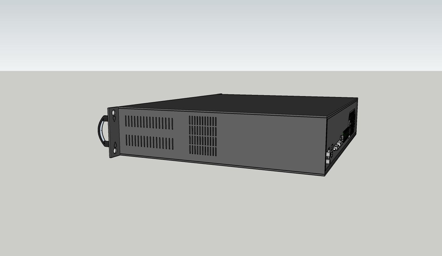 Network Video Recorder Low-poly 3D model_1