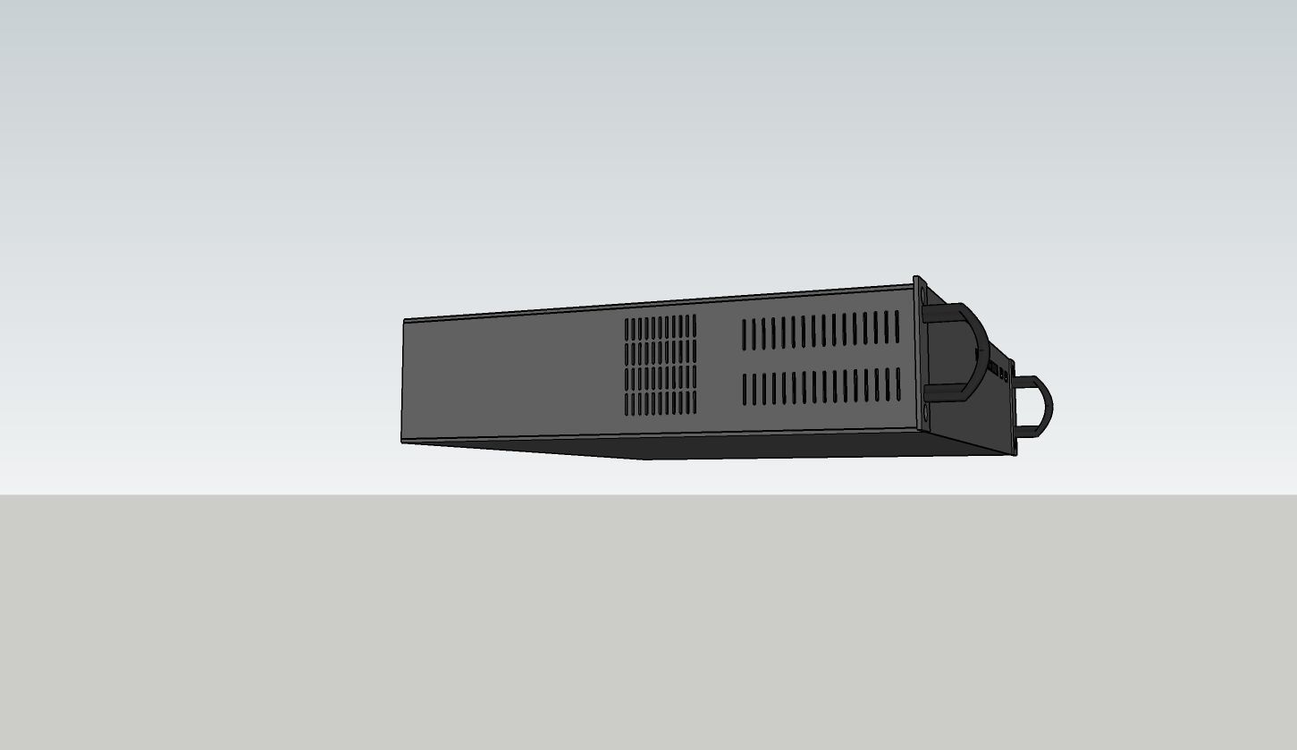 Network Video Recorder Low-poly 3D model_6