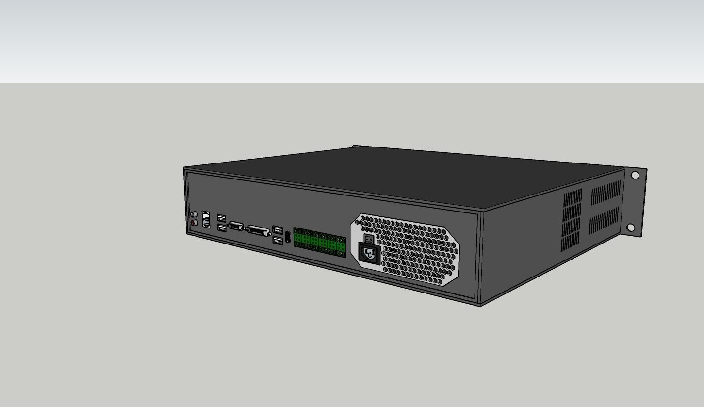 Network Video Recorder Low-poly 3D model_3