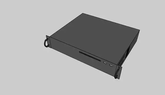 Network Video Recorder Low-poly 3D model
