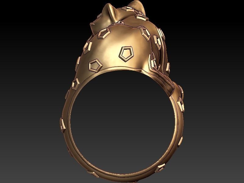 Panther Ring 3D print model_4