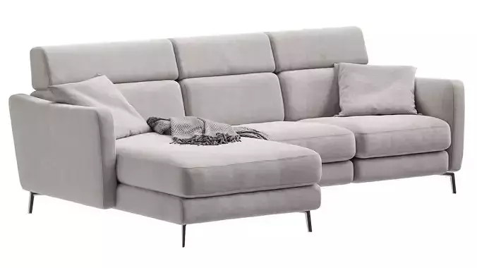 Natuzzi Greg C200 Corner Sofa 3D model