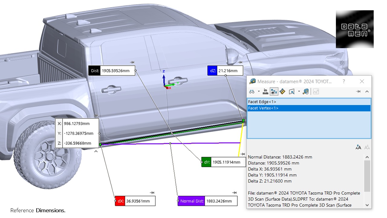 2024 2025 TOYOTA Tacoma TRD Pro 3D Scan Surface Data 3D model_30