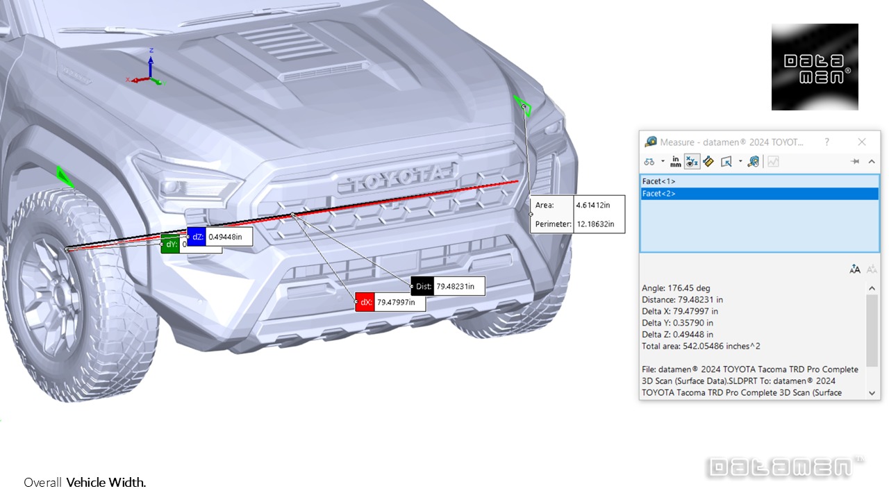 2024 2025 TOYOTA Tacoma TRD Pro 3D Scan Surface Data 3D model_28