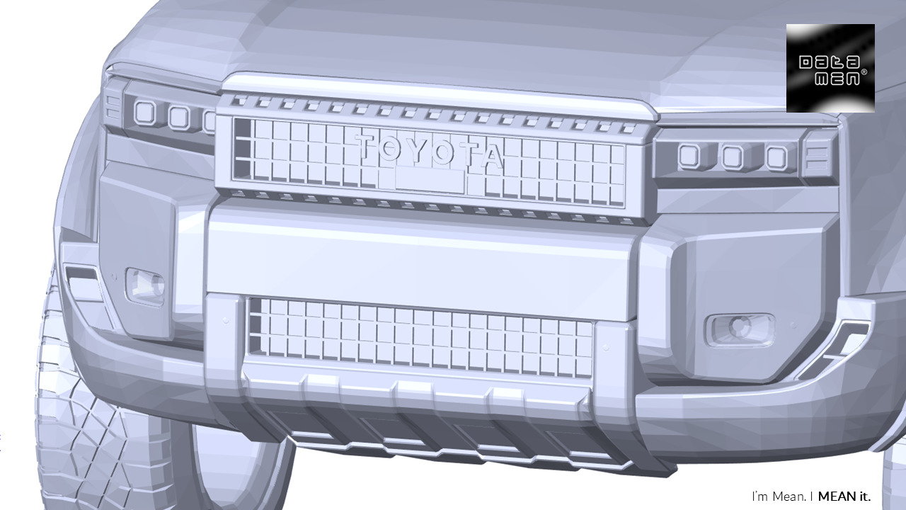 2024 2025 TOYOTA Tacoma TRD Pro 3D Scan Surface Data 3D model_14