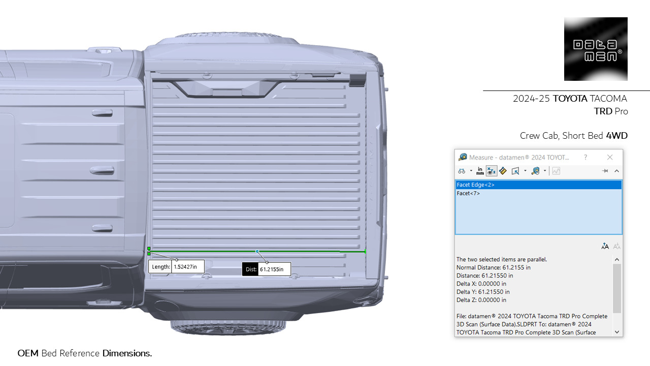 2024 2025 TOYOTA Tacoma TRD Pro 3D Scan Surface Data 3D model_24