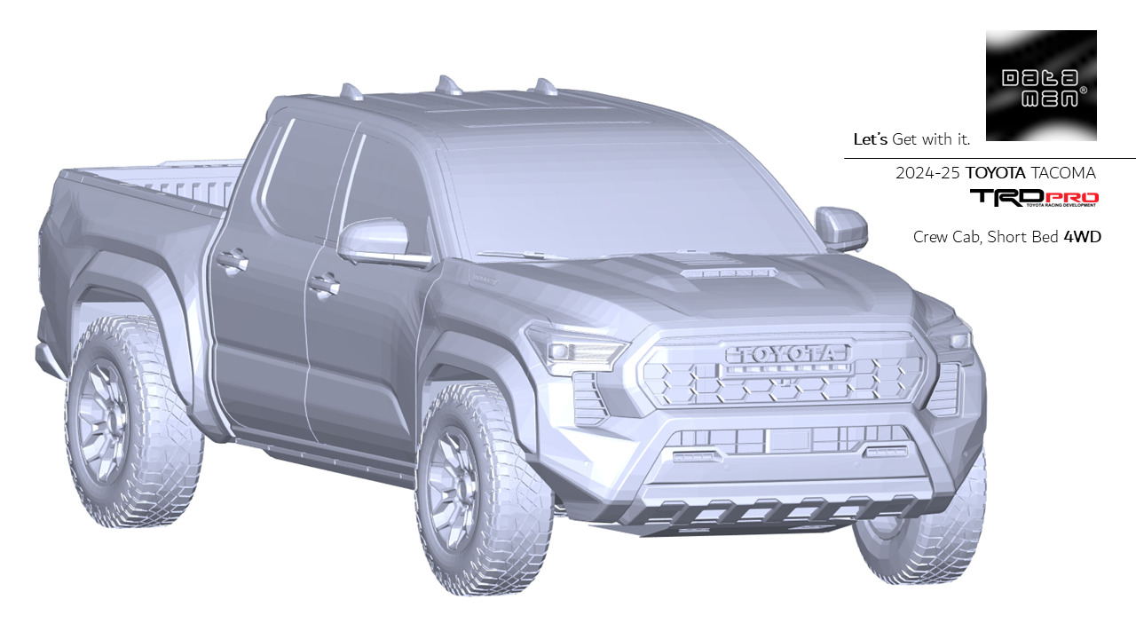 2024 2025 TOYOTA Tacoma TRD Pro 3D Scan Surface Data 3D model_43