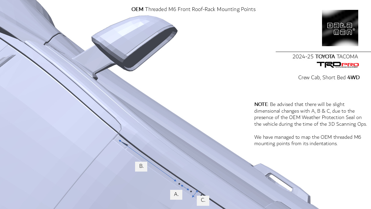 2024 2025 TOYOTA Tacoma TRD Pro 3D Scan Surface Data 3D model_48