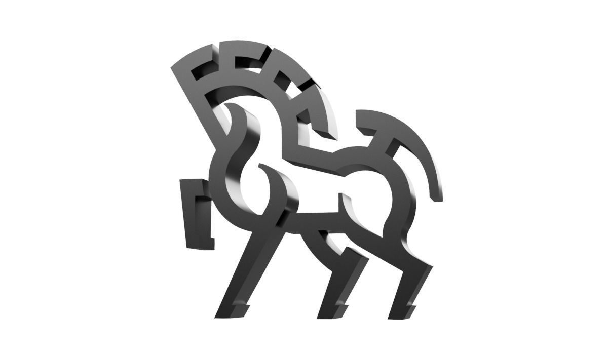 Trojan horse logo 1 3D model_3