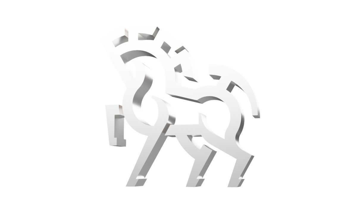 Trojan horse logo 1 3D model_6