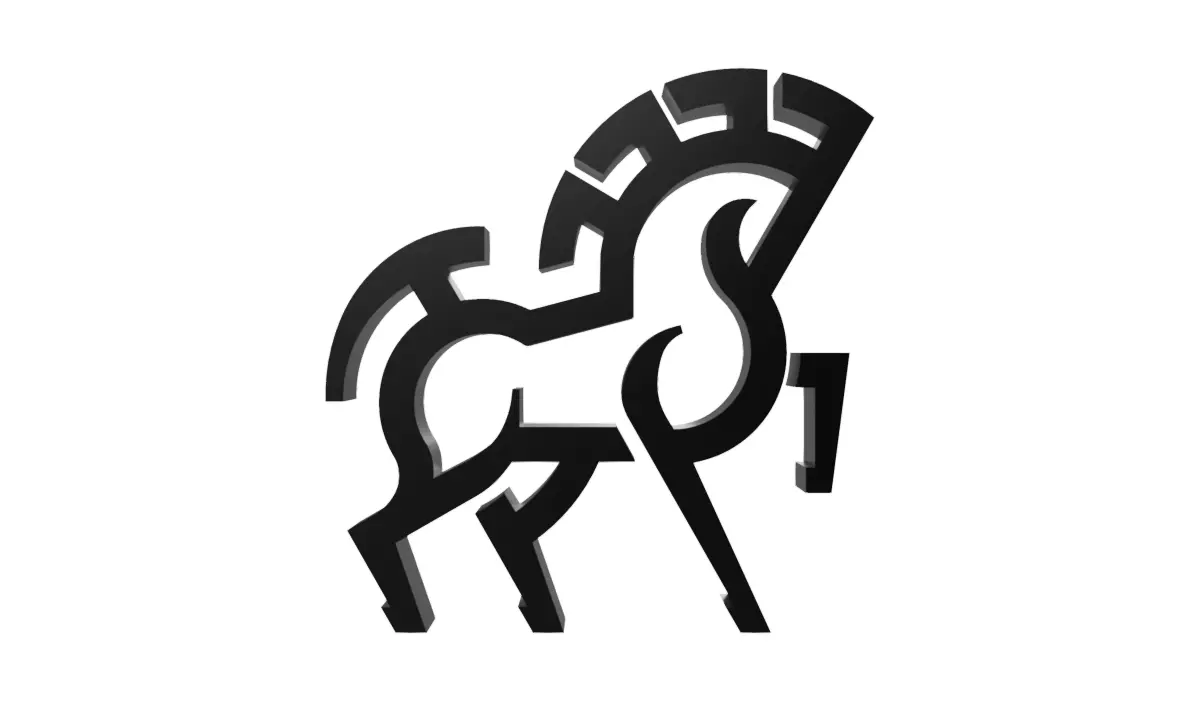 Trojan horse logo 1 3D model_0