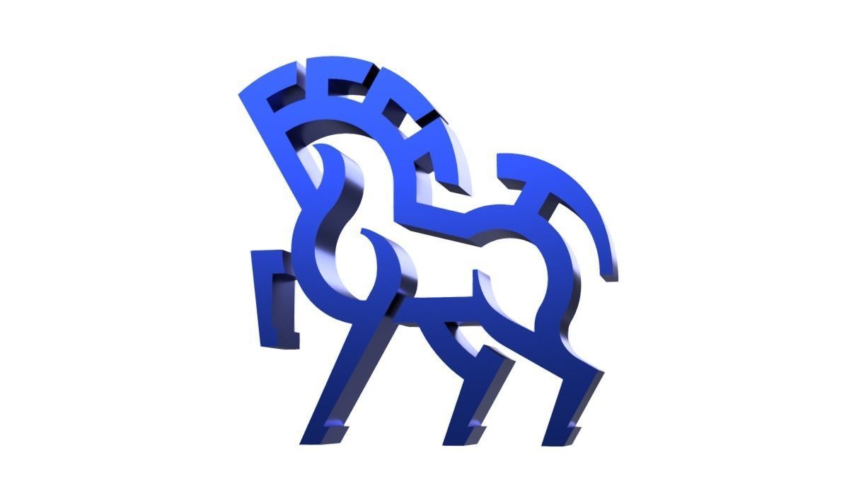 Trojan horse logo 1 3D model_5
