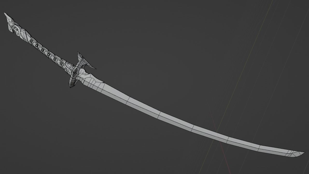 ACHERON SWORD FULL KIT From Honkai Star Rail 3D model_4
