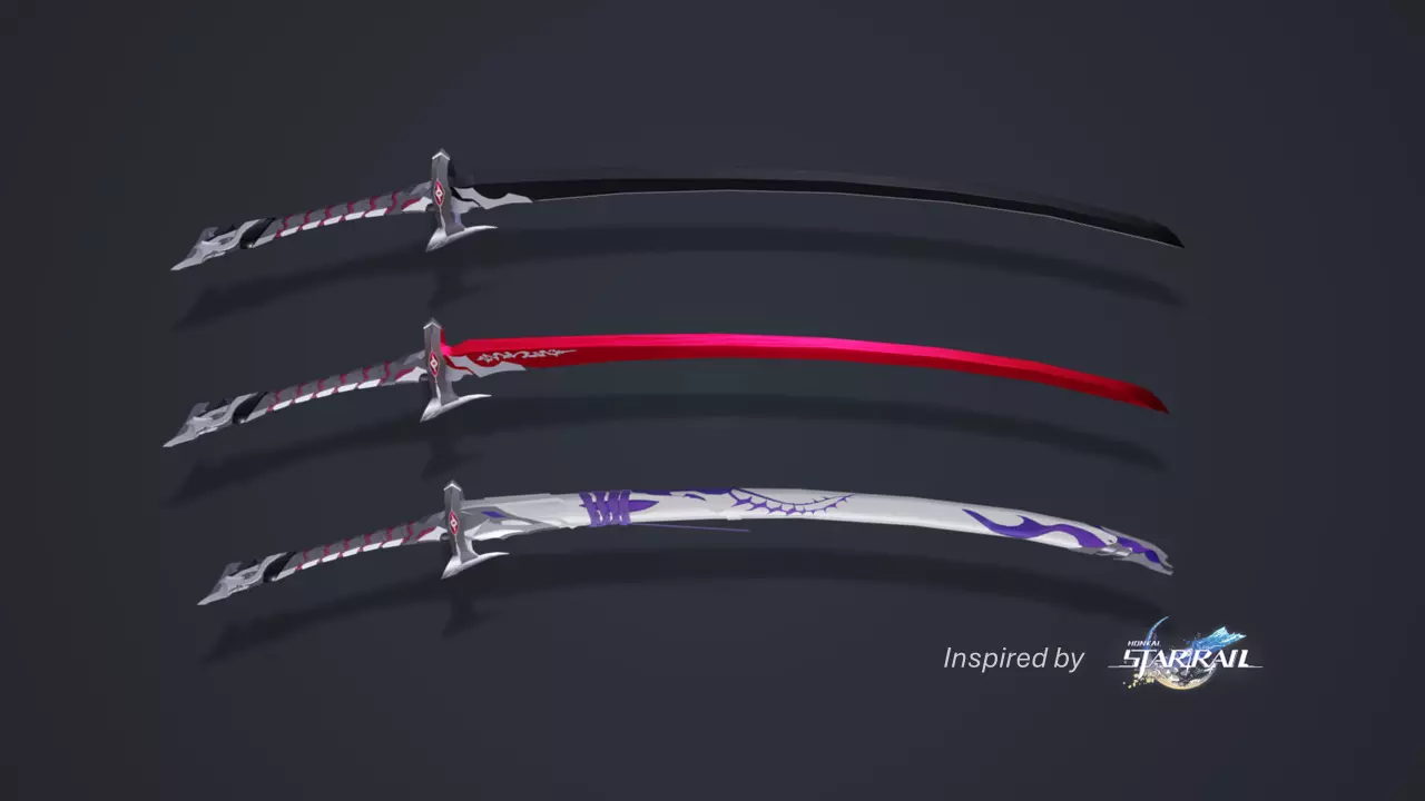 ACHERON SWORD FULL KIT From Honkai Star Rail 3D model_0