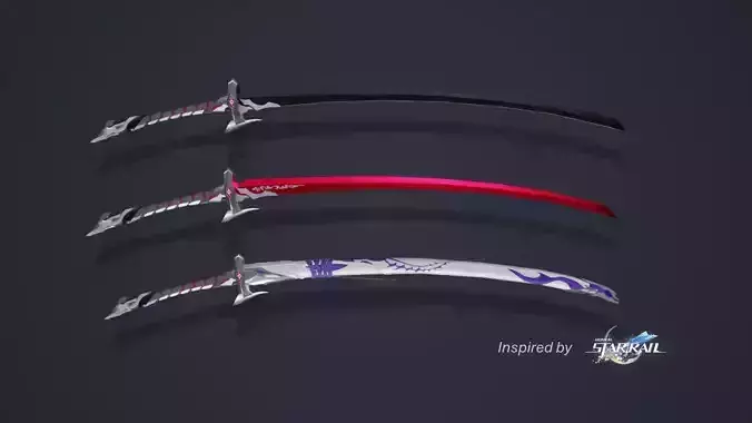 ACHERON SWORD FULL KIT From Honkai Star Rail 3D model