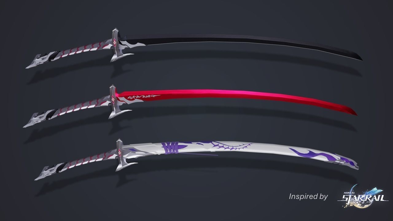 ACHERON SWORD FULL KIT From Honkai Star Rail 3D model_20
