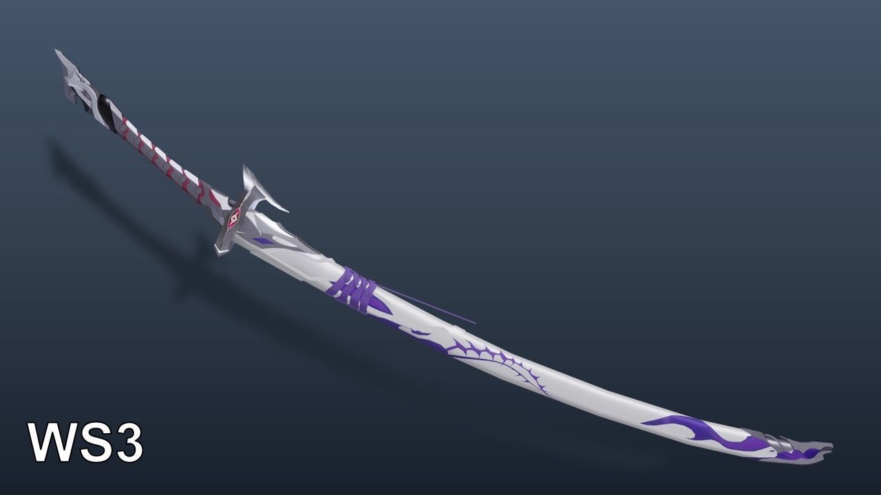 ACHERON SWORD FULL KIT From Honkai Star Rail 3D model_13