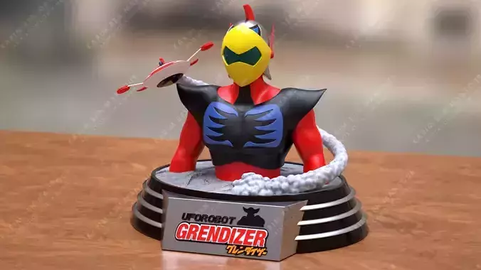 Actarus Bust V2 3D print model
