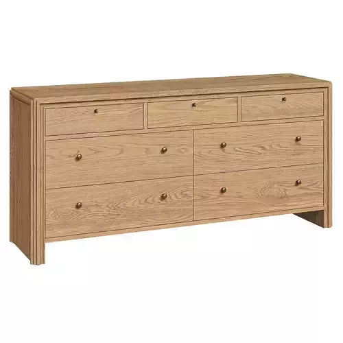 Crate and Barrel oak dresser Caldwell Barley