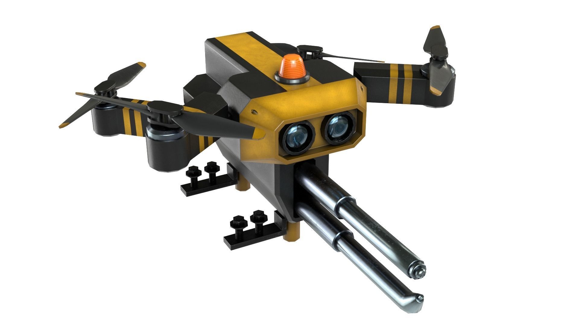 Repair Drone Low-poly 3D model_5