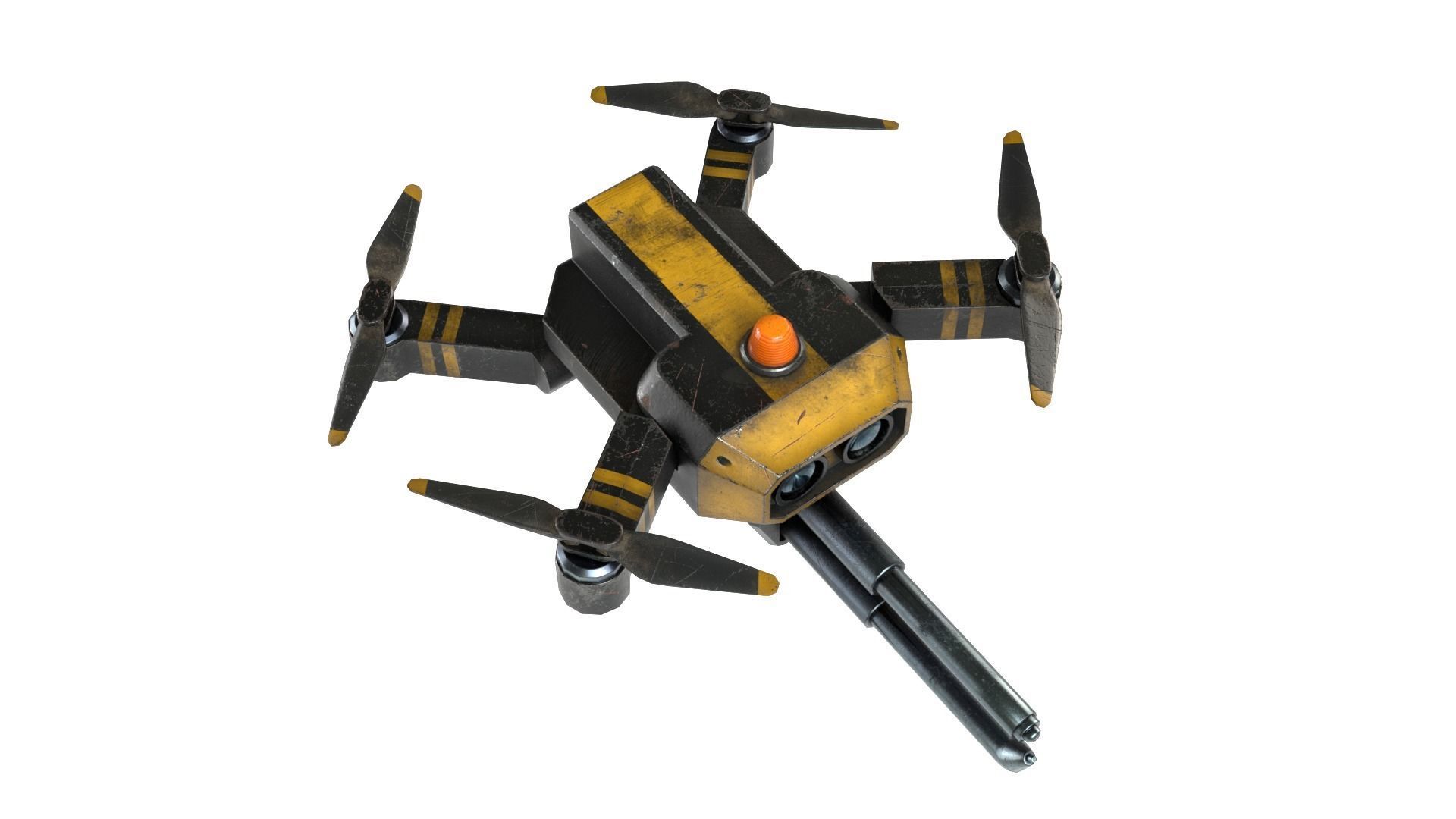 Repair Drone Low-poly 3D model_8